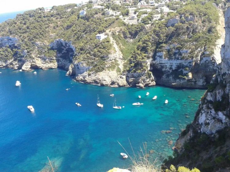 Calas turquesas Denia en barco