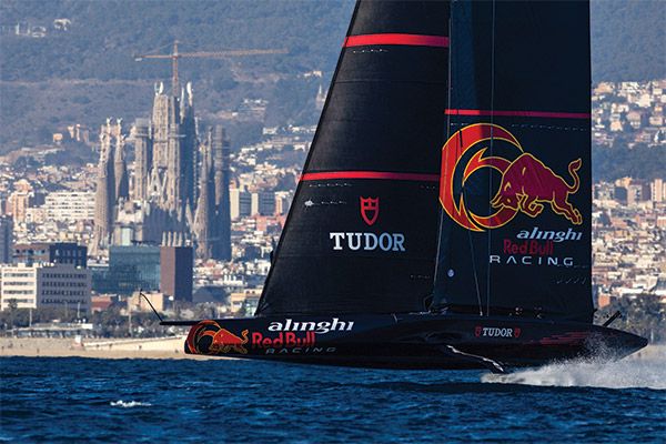 Disfrutando de la copa america en Barcelona en velero